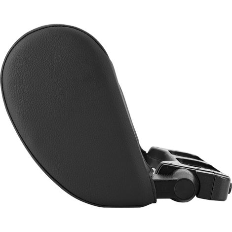 Coussin de soutien universel pour appui-tête de voiture, coussin en cuir, accessoire de sommeil pour siège (noir) (1/5)