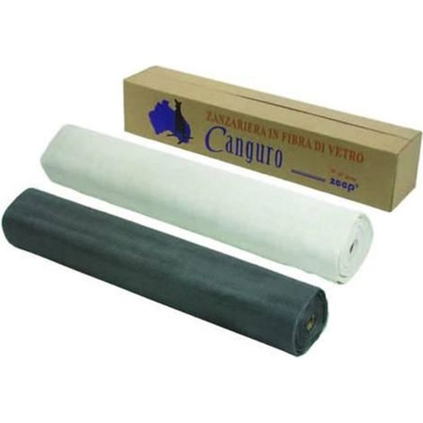 Zanzariera in fibra vetro extra - Colore: Grigio - Specifiche: maglia 18/16 - cm 150 x mt 50