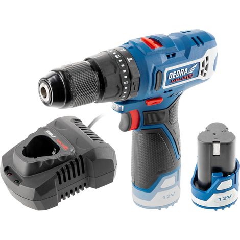 Set Perceuse-Visseuse à Percussion 12V – 45 Nm – Batterie 2 Ah et Chargeur Rapide – Mandrin Métal 10mm – Pour Béton, Bois et Métal – Compacte et Ergonomique pour Bricolage (1/5)