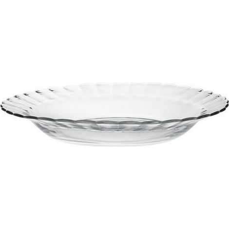 Assiette Creuse - Verre Trempé - Diamètre 23 cm - Pour Service Table - Lot de 6