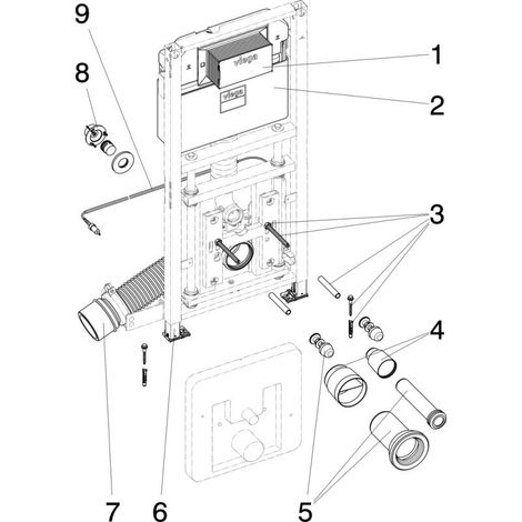 VIEGA 772024 élément WC Prevista Dry (1/4)