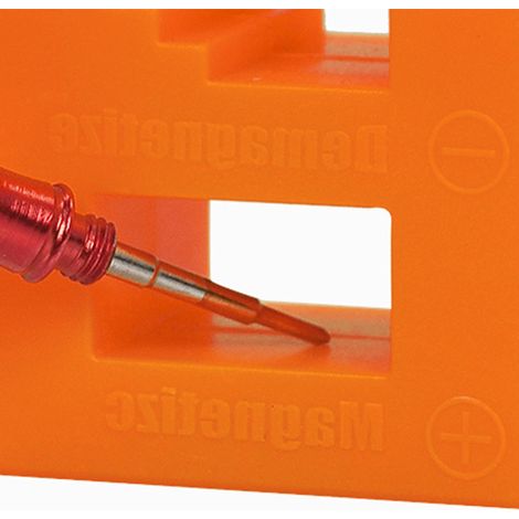 Magnétiseur/démagnétiseur en gros d'usine, tête 2 en 1, tournevis, outils pour magnétiseur/démagnétiseur, orange. (1/5)