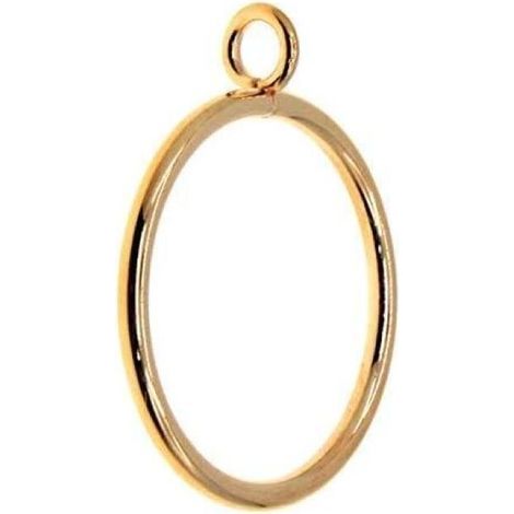 Gold,20PCs Curtain Rings, Drapery Curtain Rings with Eyelet 1.77 inch Inner Diameter Metal Roman Drape Sliding Hanging Rings for Rods Hanger Accessories. (1/5)