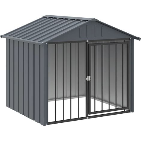 Maison Exclusive - Hundehütte mit Dach Schwarz 117x103x102 cm Ver