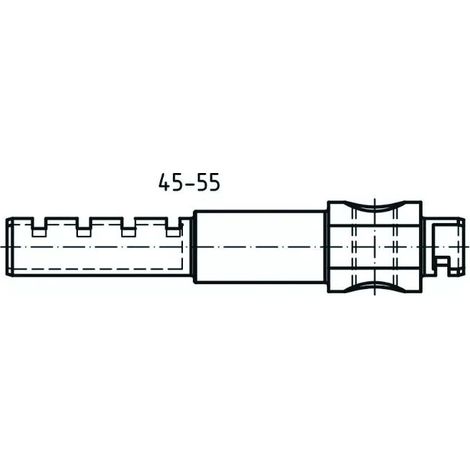 BARRE DE PROLONGEMENT DEMI CYL 50MXSH12