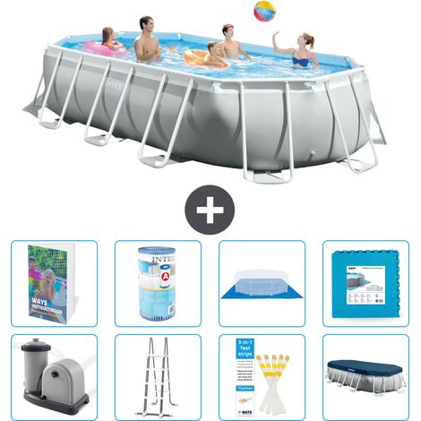 Prism Frame Pool Oval - 503x274x122 cm - 9-teilig S602