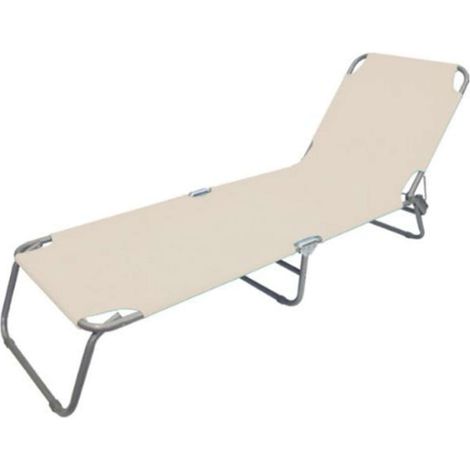 Lettino Spiag 0683 Gavi Pol. Ecru 460565 - 188X55Xh24 Cm
