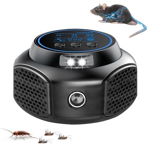 Ultrason Souris et Rats Dissuasif sans Produits Chimiques Répulsif expert à Ultrasons à Large Portée (1/4)