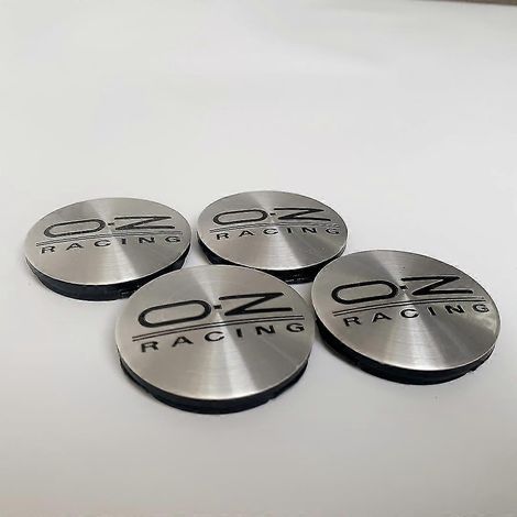 Lot de 4 enjoliveurs centraux de roue Oz M582 de 55 mm pour voitures, style Oz Racing, compatibles avec Alleggerita, Superturismo et LM. (1/4)