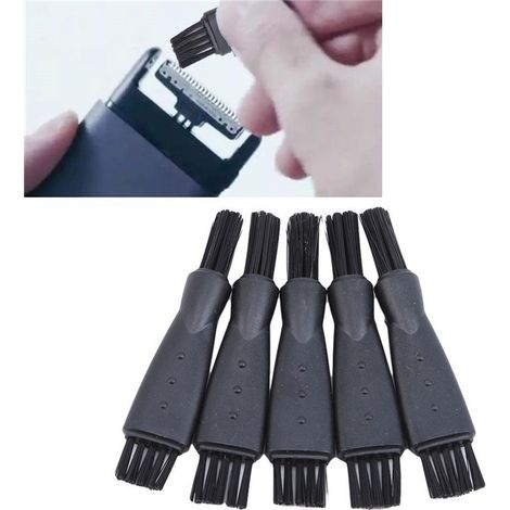 Ensemble de 5 accessoires de rasage pour hommes : brosse à raser, épilateur et outil de nettoyage (bleu).-AquaForge (1/5)