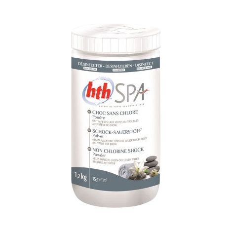 HTH Spa Choc Sans Chlore 1,2kg - Lot de 2