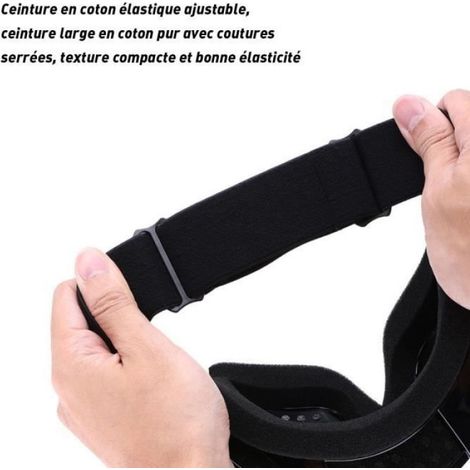 Lunettes de protection - Masque - Anti-poussière et anti-buée - Orange/Noir (1/4)