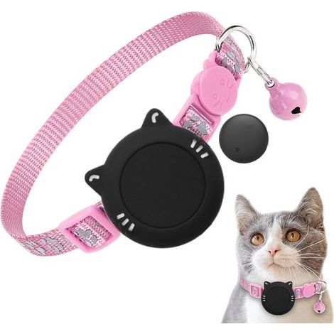 Collar GPS para mascotas - Localizador GPS - Seguridad para mascotas - Sin suscripción - Ajustable - Negro (1/5)