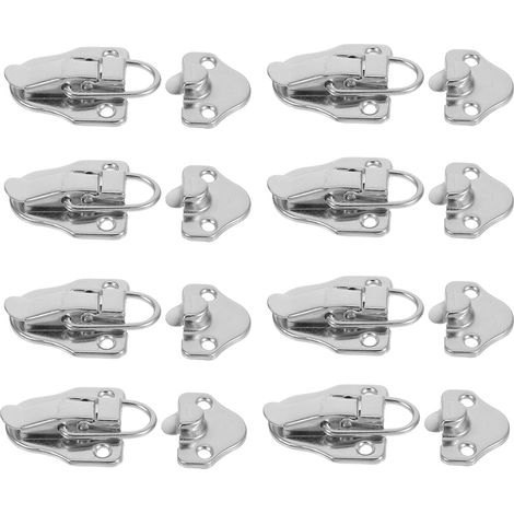 Loquets Argenté Renforçant la Sécurité et Protégeant Objets Précieux Lot de 6 Style Rétro Vintage Fermoirs Décoratifs pour Coffrets Bois (1/5)