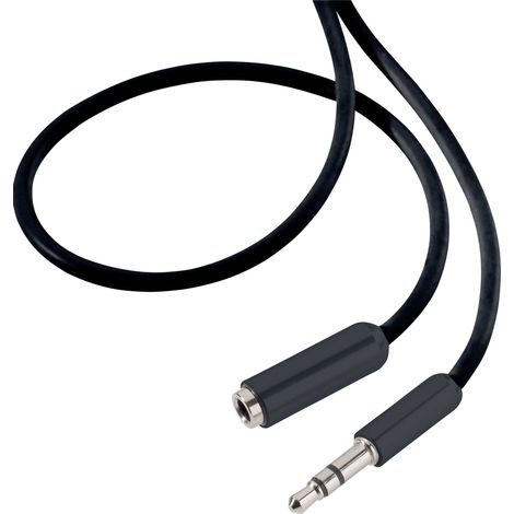 Rallonge SpeaKa Professional SP-7870476 Jack audio [1x Jack mâle 3.5 mm - 1x Jack femelle 3.5 mm] 0. (1/3)