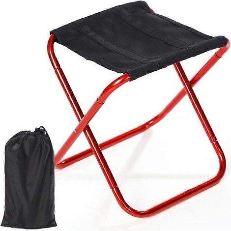 Tabouret pliant compact pour métro, voyage, pique-nique, camping, pêche et barbecue – chaise légère et portable. (1/4)