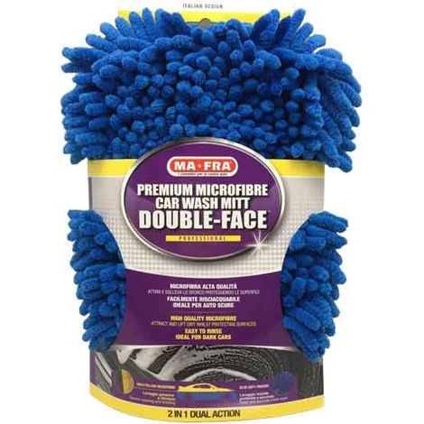 GUANTO LAVAGGIO IN MICROFIBRA 'DOUBLE-FACE' MA-FRA 30x20 cm