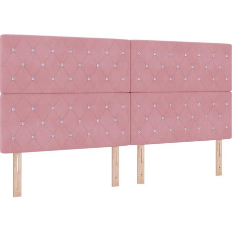 Maison Exclusive - Testiera Rosa 200 cm Velluto (1/5)