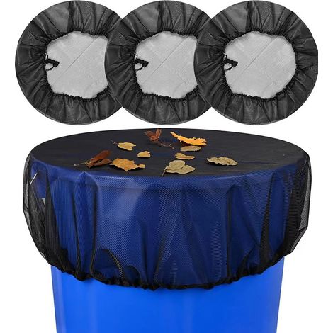 2 Pièces Filet de protection pour réservoir récupérateur d'eau de pluie, Diamètre 60 cm