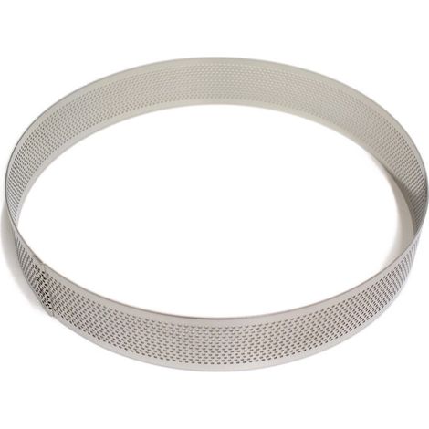 Calder cerchio basso micro forato acciaio 18/10 13x2 cm