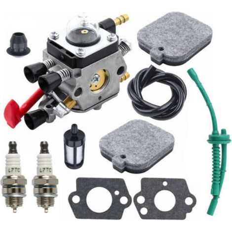 Vergaser für Stihl Laubbläser BG65, SH55 und SH85, inklusive Dichtungen, Zündkerze, Luftfilter, Kraftstoffleitung und Gummitülle. Teilenummer 4229-120-0650 (1/4)