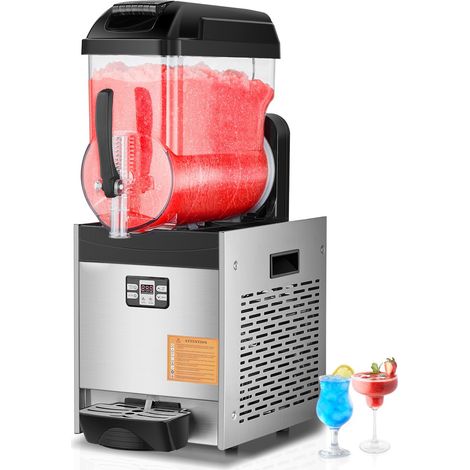 Machine à Slushy Commerciale 12L, Réservoir Unique, 48 Tasses Inox, pour Smoothies et Margaritas, Idéale Fêtes, Restaurants, Cafés et Bars (1/5)