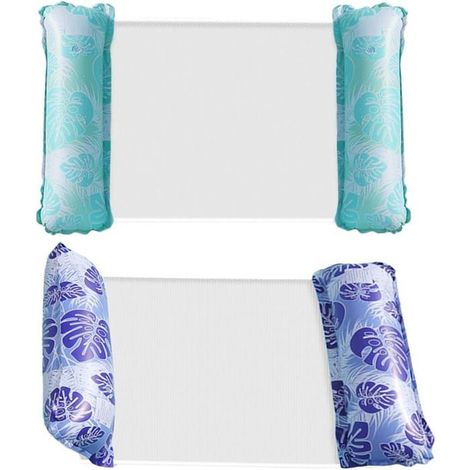 Aufblasbare Pool-Hängematte – 4-in-1 – 2er-Set – PVC und dickes Netzgewebe – 118 x 68 cm (1/4)