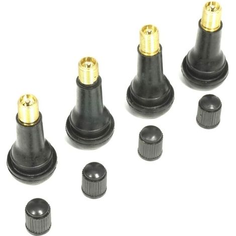 Bardusch-TR413 Lot de 4 valves enfichables pour pneu Longueur 45 mm (1/4)