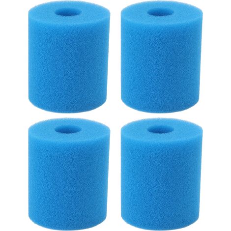 4 pièces éponge filtrante lavable et réutilisable type H pour pompe filtration de piscine, compatible avec systèmes standard, 102 x 90 x 30mm