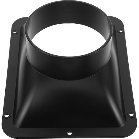 Adattatore di sfiato per tubo rotondo - Nero (1/4)