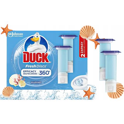 Duck Fresh Discs Marine - Gel detergente per WC 72 ml (2 x 36 ml)