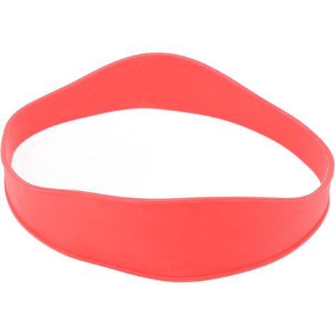Gebogenes Silikon-Schneidestirnband – Schablone für die Nackenrasur, DIY-Haarstyling-Werkzeug, Rot (1/5)