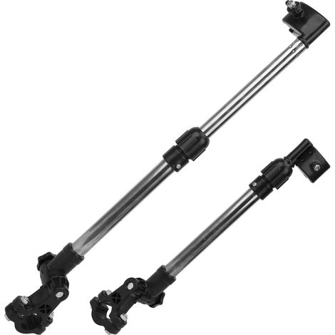 Verstellbarer Sonnenschirmhalter aus Edelstahl für Fahrräder, geeignet für Rollstuhl oder Kinderwagen (1/5)
