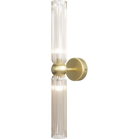 Applique Antic Maytoni oro cognac vetro rigato 2xG9 (1/2)