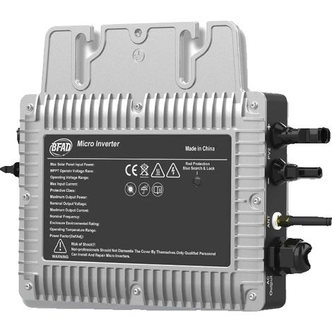 Mikro-Gitteranschlusswechselrichter, Intelligente App-Steuerung, Robustes IP67-Design, SMI-800 EU Draht, 220-240V, 22-60V (1/2)