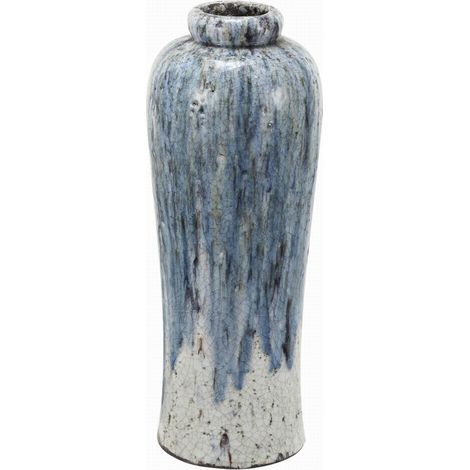 Vase en terre cuite émaillée 21x21x57cm