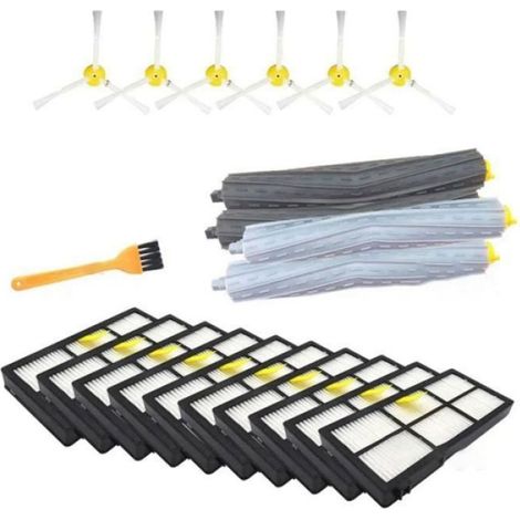 Brosse Cyclone - Filtre HEPA - Pour Robots Aspirateurs - En ABS - Lavage Facile - Compatible Modèles Courants - Lot De 2 Pièces (1/4)
