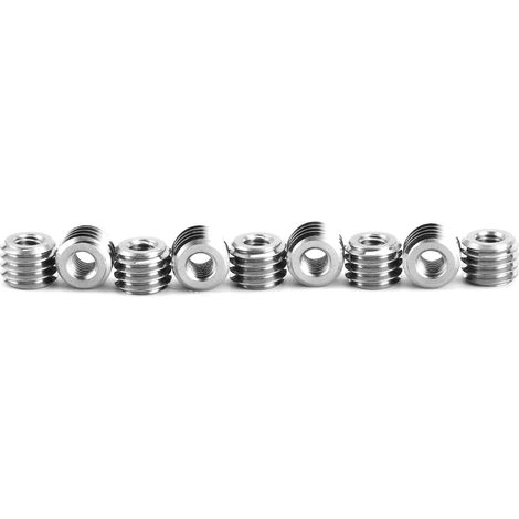 10 Stück Reduziermuttern mit Innengewinde M4x0,7 und Außengewinde M8x1,25 (6 mm) aus Edelstahl für Luftfahrt, Automobilindustrie und Dampfturbinen (1/5)