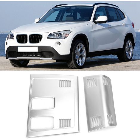 2 pièces ABS Cadre de lampe de lecture de pavillon intérieur pour voiture, accessoire de garniture compatible avec X1 E84 2011-2015 (1/5)