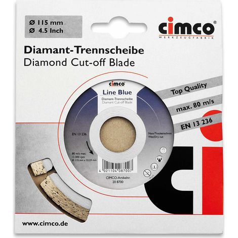 Cimco Diamanttrennscheibe D=125mm 208702