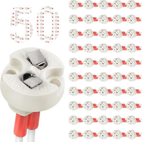 Base de Bi-Pin, G4, GU5.3, G6.35, GY6.35, GX5.3 MR16, Lot de 50 (1/5)