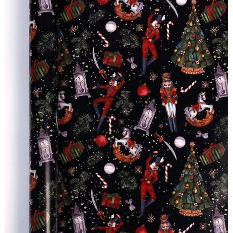 Papier cadeau de Noël (0,43 x 10 m), décorations de Noël