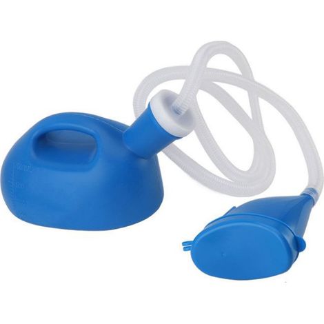 Vvikizy Bouteille d'urine 2000 ml Bouteille d'urinoir unisexe pour hommes Femmes avec couvercle scellé Long parapharmacie lombaire (1/5)