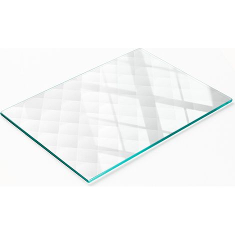 Planche décorative en verre pour présenter des amuse-gueules, motif abstrait, 80 x 52 cm (1/5)