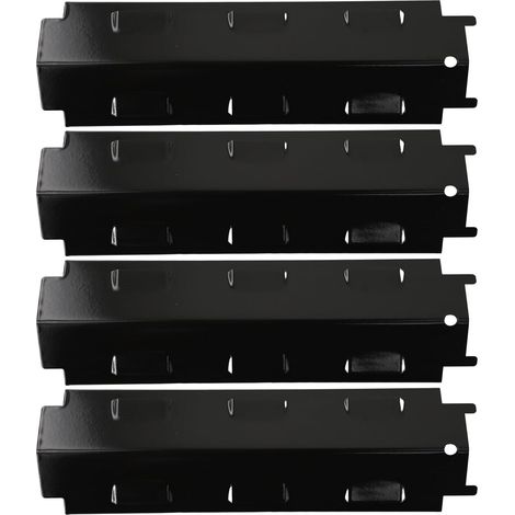 Lot de 4 plaques de protection thermique en acier inoxydable pour barbecue à gaz