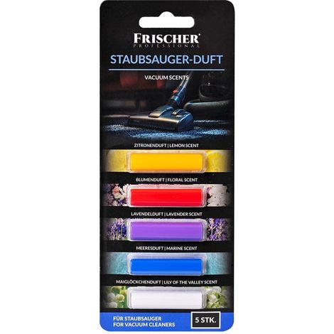 Recharge de parfum pour aspirateur, mélange de 5 parfums, Frischer, 5 pièces. (1/3)