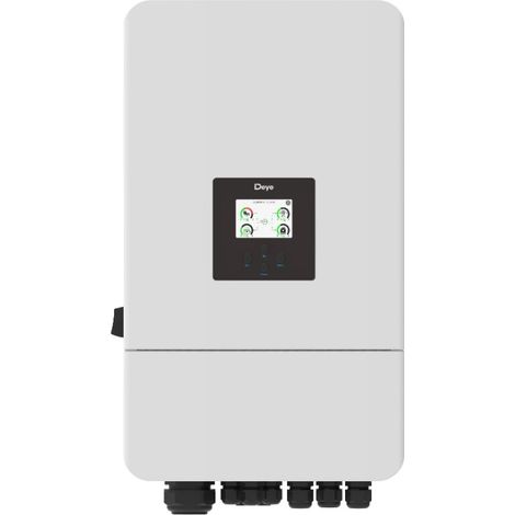 Onduleur photovoltaïque hybride triphasé DEYE 12 kW, double MPPT, Wi-Fi, écran tactile LCD, IP65 SUN-12K-SG05LP3-EU-SM2