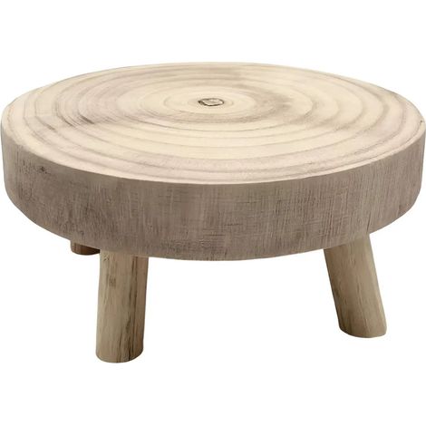 Support plantes en bois rond relevable S (1/5)