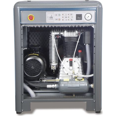 Aerotec Silent Basis PRO B-AK50-10 Compresseur à courroie trapézoïdale 7,5 KW- avec (1/4)