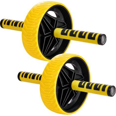 Rueda de ejercicio, resistencia ajustable, para fitness en casa, paquete de 2 (1/4)